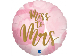 Bride To Be - Miss To Mrs Folieballon 18"