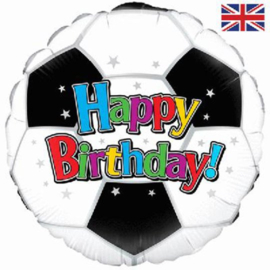 Voetbal Happy Birthday Folieballon 18"