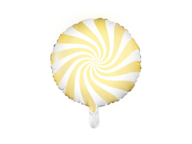 Folieballon Snoep Geel 18"