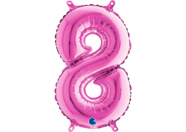 Folieballon 8 fushia 26’’