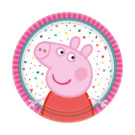 8 Borden Peppa Pig Rond Papier 18 cm