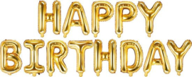 Happy Birthday Folieballonnen Letters Goud