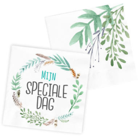 Servetten 'Mijn Speciale Dag' 33x33cm - 20 stuks