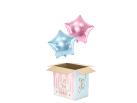 Balloon box - Boy or Girl, 60x40x60cm, 1 stuk
