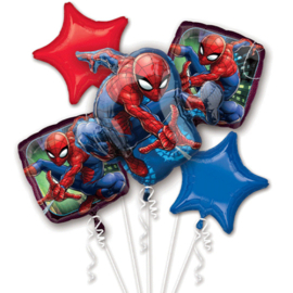 Ballonbundel Spiderman 5 stuks