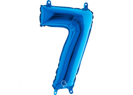 Folieballon 7 blauw 26’’