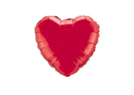 Folieballon Hart Rood