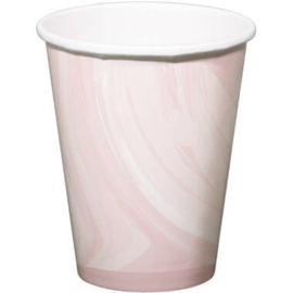 Roze Marble Bekers