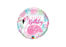 Happy birthday flamingo 18’’