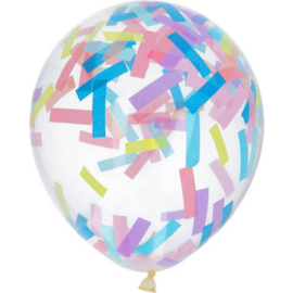 Confetti Ballonnen Pastel Vibes 4stuks