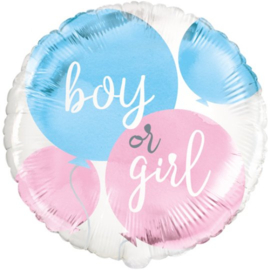 Folieballon Boy or Girl