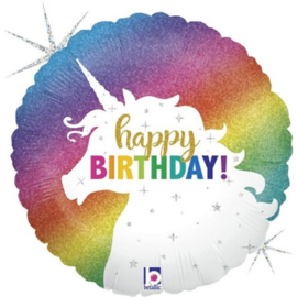 Happy Birthday Unicorn 18"