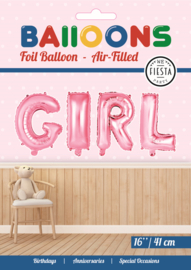 Girl Folieballonnen Roze 16"