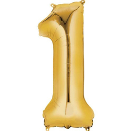 Folieballon 1 goud 26’’