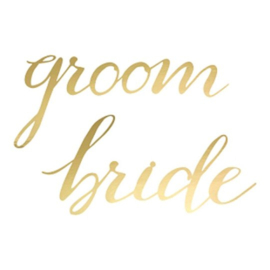 Bride - Groom Chair Signs