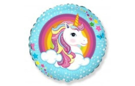 Unicorn Regenboog 18"