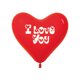 Latexballon Hart 'I love you'