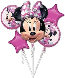 Ballonbundel Minnie Mouse 5 stuks