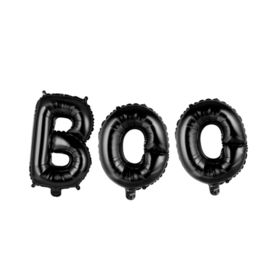 Folieballoon Woord 16" 'BOO' Zwart