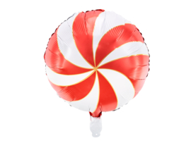 Folieballon Snoep, 35cm, rood