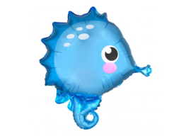 Zeepaard Blauw Folieballon 21"
