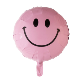 Folieballon Smile Roze 18"