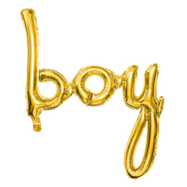 Boy Goud Script 63.5 x 74 cm