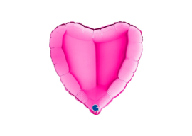 Folieballon Hart Fushia