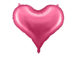 Folieballon Hart Roze 29.5x25"