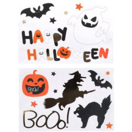 Raamstickers Halloween Karakters - Halloween BoOo! - 18 stickers