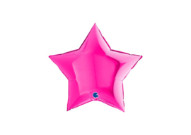 Folieballon Ster Fushia