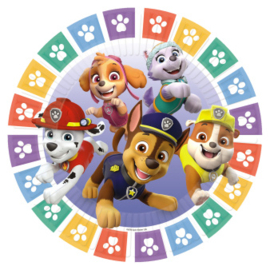 8 Borden Paw Patrol 2022 Rond Papier 23 cm 