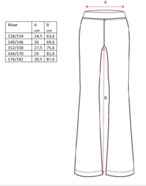 Sasha blauw (maat 128/134)