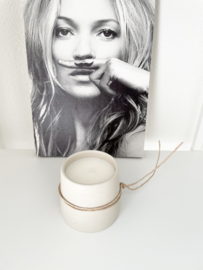 Leeff mug candle - natural