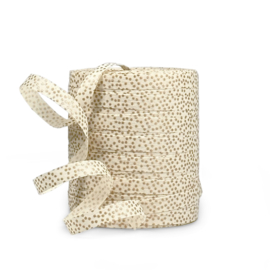 raffia lint composteerbaar off-white / goud