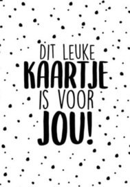 wenskaart dit leuke kaartje is voor jou