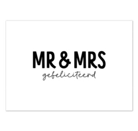 wenskaart mr & mrs