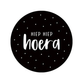 sticker  hiep hiep hoera hofje van Kieka