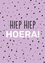 wenskaart hiep hiep hoera