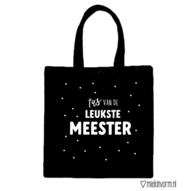 zwarte katoenen tas voor de meester