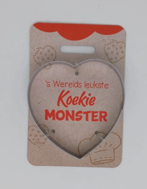 Bakvorm hart - 'S WERELDS LEUKSTE KOEKIE MONSTER-