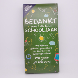 Tissuebox 'Bedankt voor het fijne schooljaar'