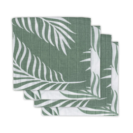 Jollein Hydrofiel multidoek small 70x70cm Nature ash green (4pack)