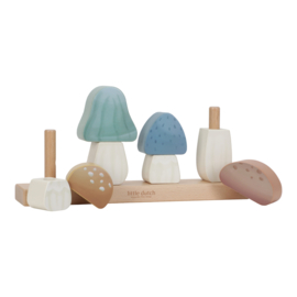 Little Dutch stapelaar paddenstoelen - Forest Friends (met of zonder naam)