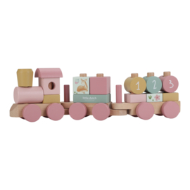 Little Dutch blokkentrein Fairy Garden (met of zonder naam)