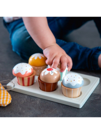 Tryco houten cupcakes set