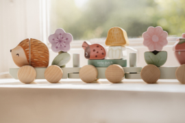 Little Dutch blokkentrein egel Fairy Garden (met of zonder naam)