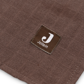 Jollein - Multidoek hydrofiel small 70x70cm Meadow chestnut (3pack)