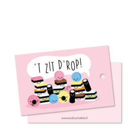 Cadeaulabel '' 't zit d'rop!''