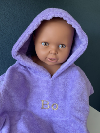 Poncho Lavendel met naam